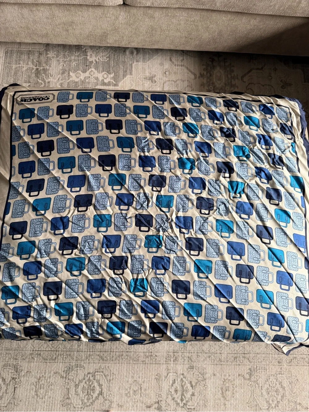 Coach silk scarf